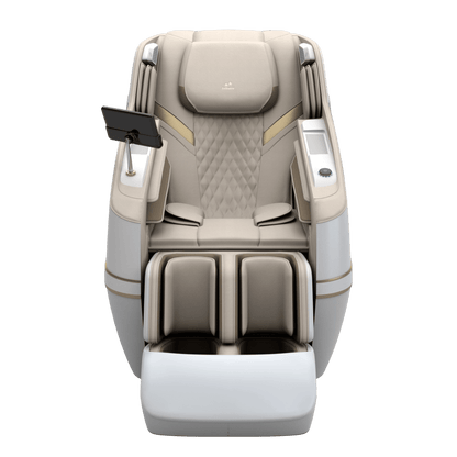 Twinstar Dual Engine Massage Chair Cream White