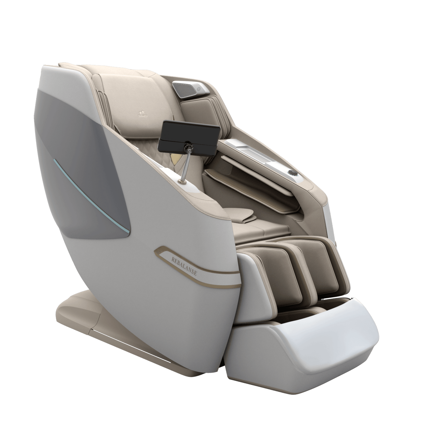 Twinstar Dual Engine Massage Chair Cream White